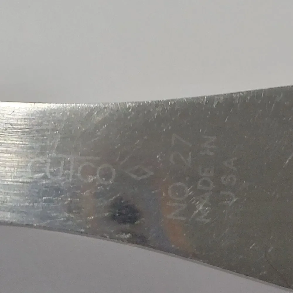 Cutco Carving Turning Fork No 27 Brown Wood Handle Made in USA - Picture 12 of 14